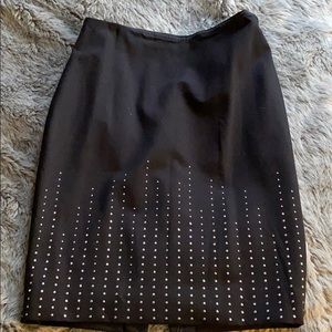White House Black Market studded pencil skirt.